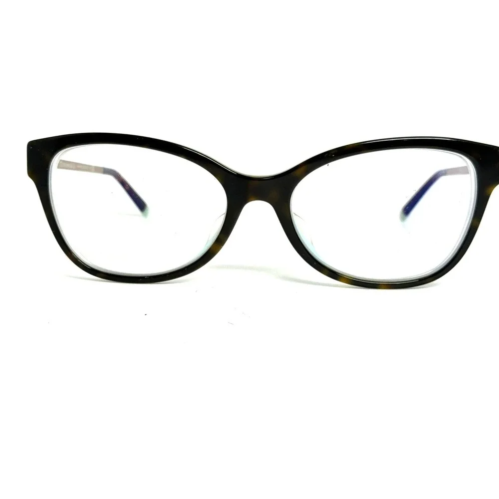 Tiffany & Co TF 2190-F 8134 Havana Tiffany Blue Cat Eye Eyeglasses 54-17-140